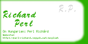 richard perl business card